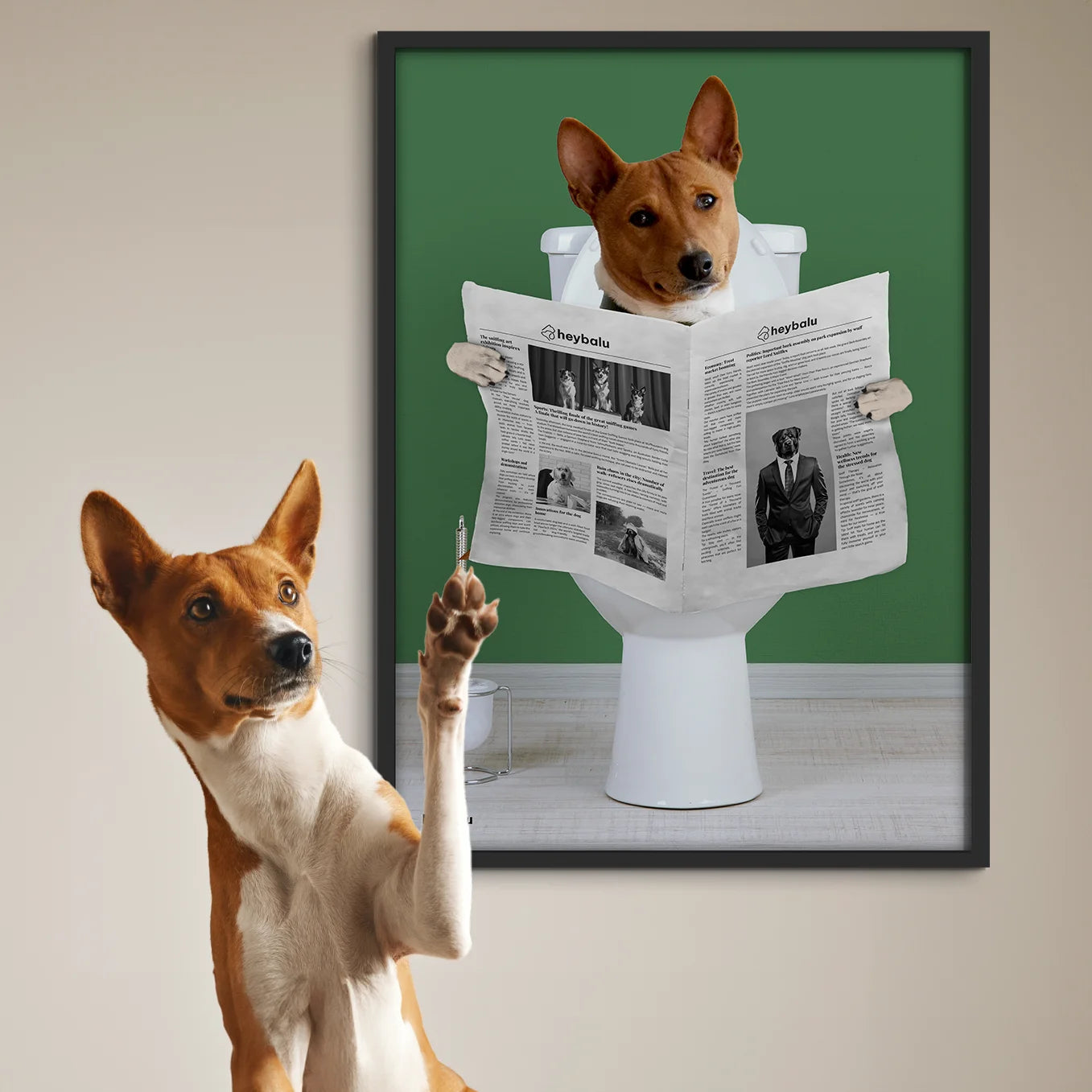 Personalized Dog Poster "Important Meeting"