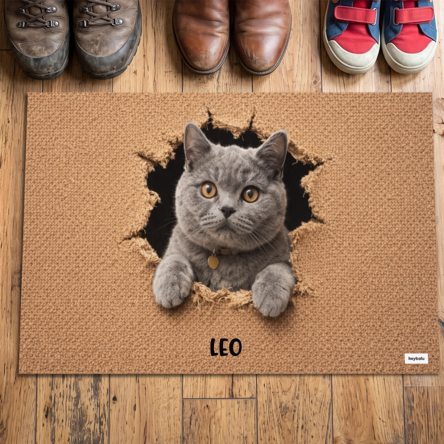 Personalized Cat Doormat "Breakthrough"