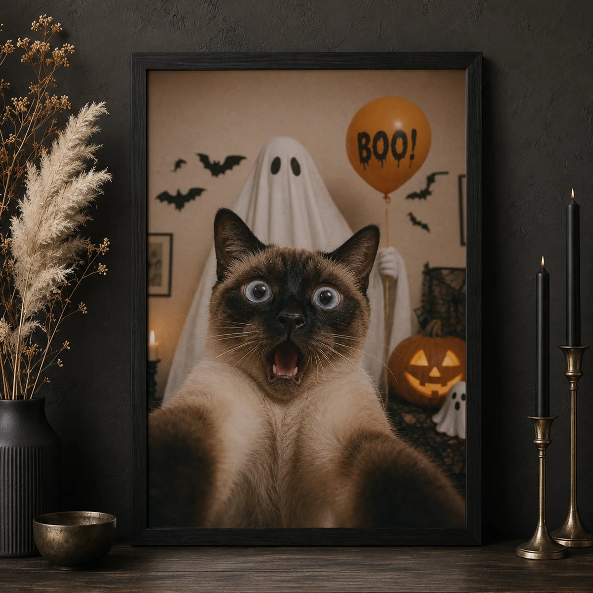 Personalized Cat Poster “Scary Selfie”