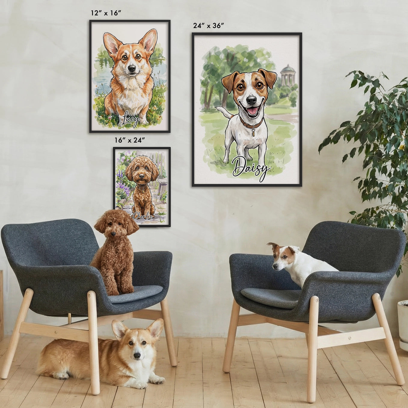 Personalized Poster "Sketch Dog"