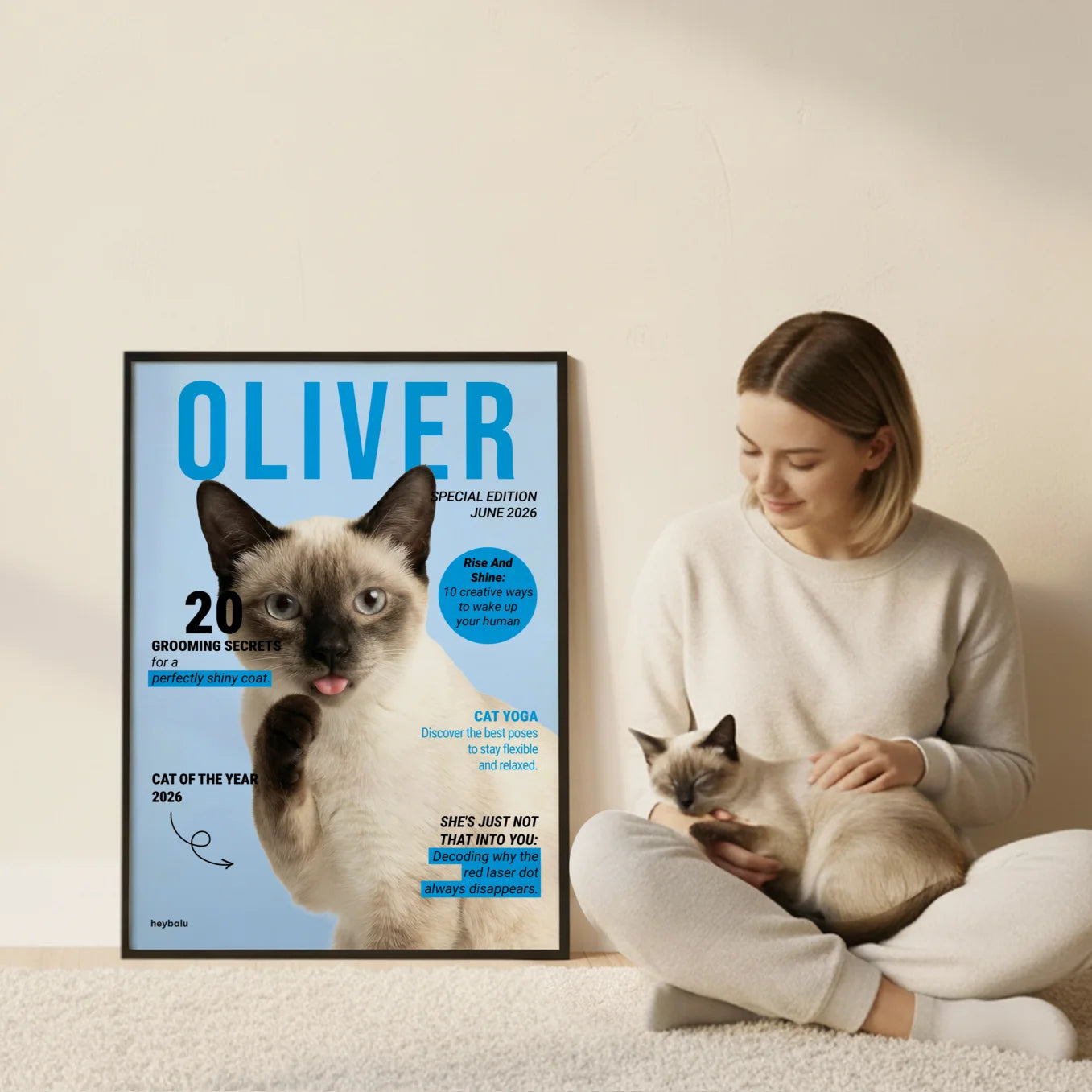 Personalized Magazine Poster "Cat"