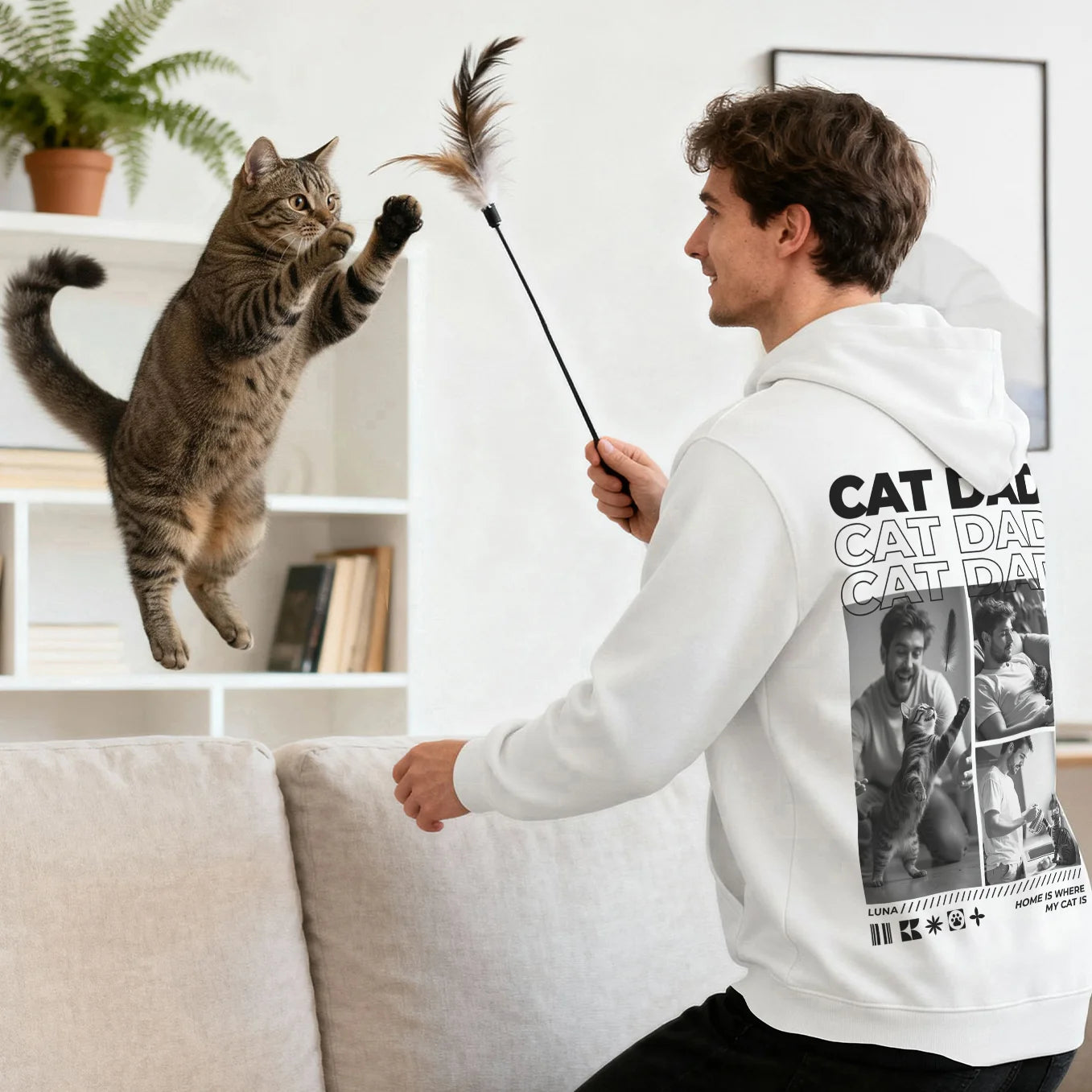 Personalized Hoodie "Cat Dad"