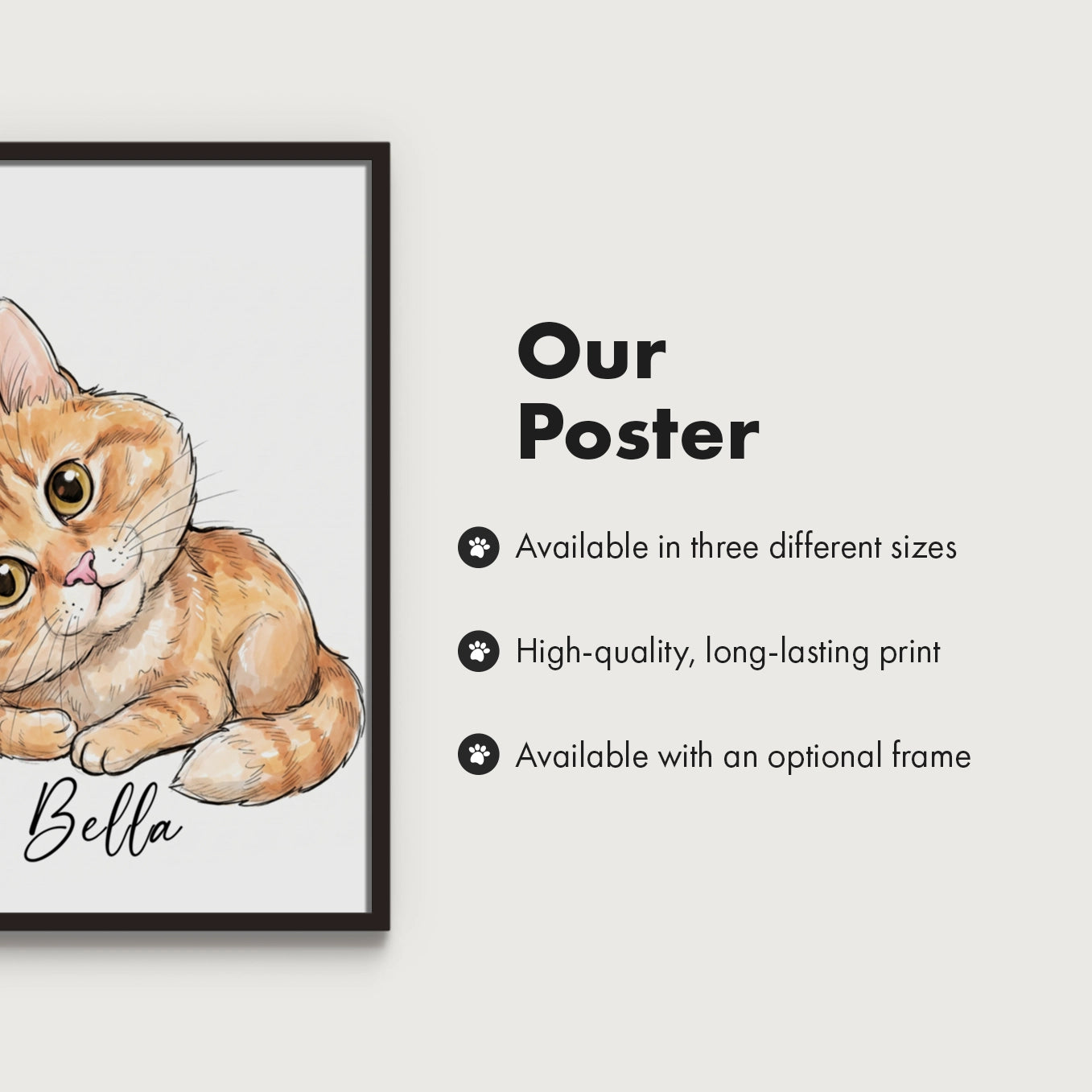 Personalized Poster "Sketch Cat"