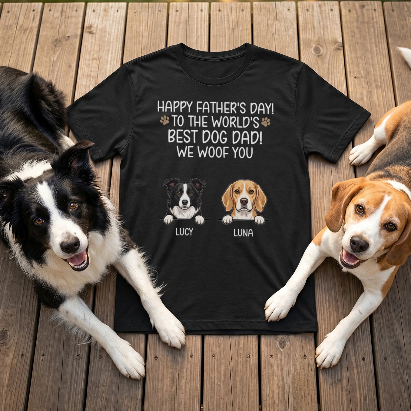 Personalized T-Shirt Cartoon “Father's Day”