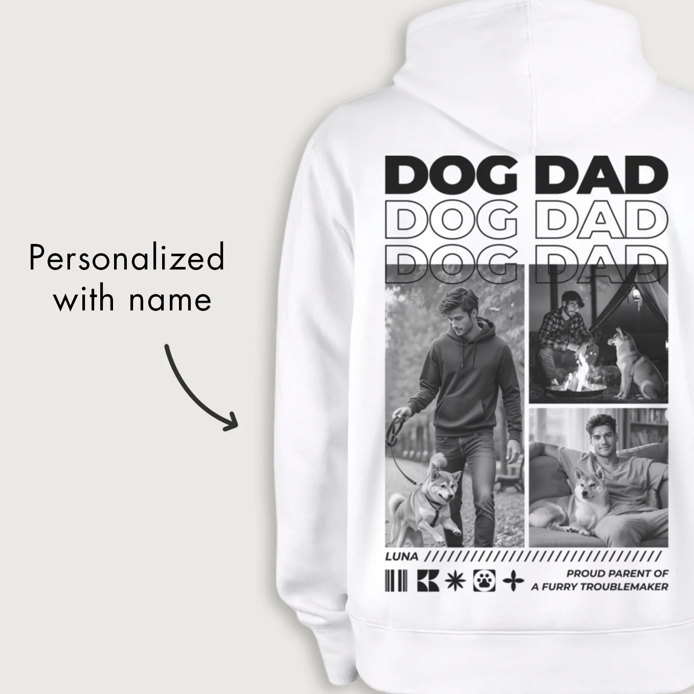 Personalized Hoodie "Dog Dad"