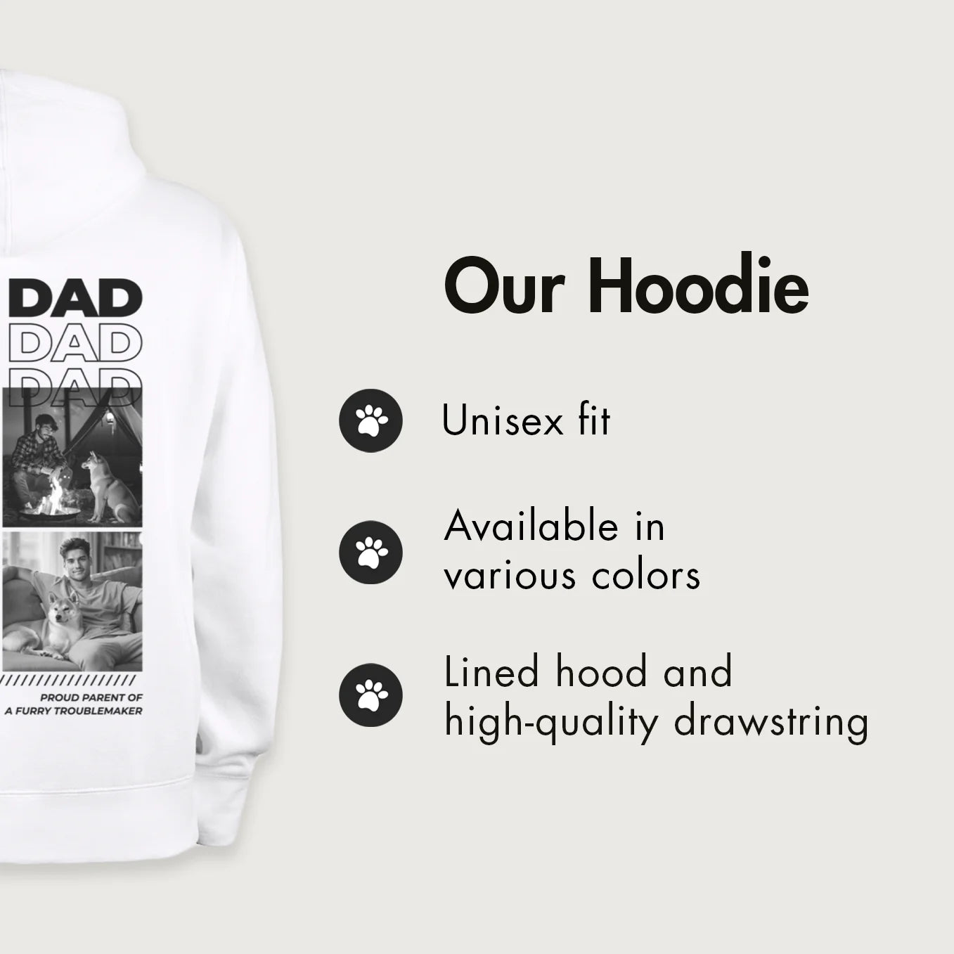 Personalized Hoodie "Dog Dad"