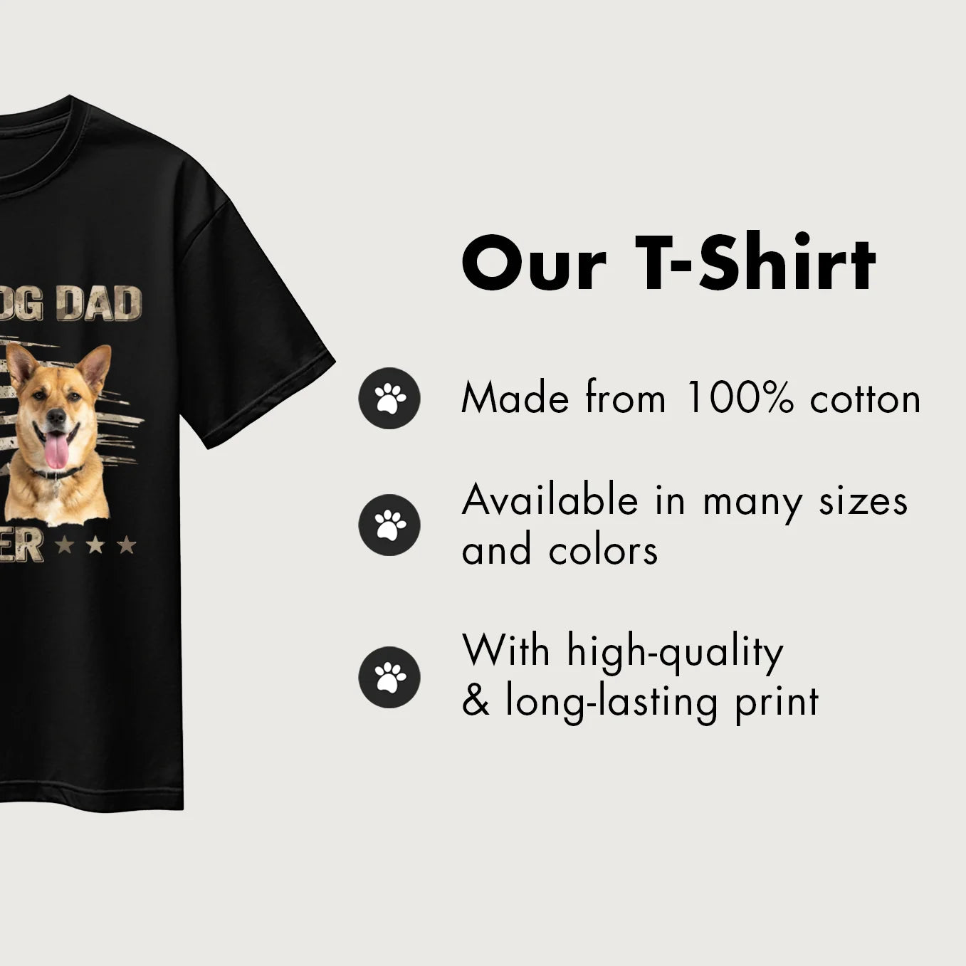 T-Shirt "Best Dog Dad Ever"