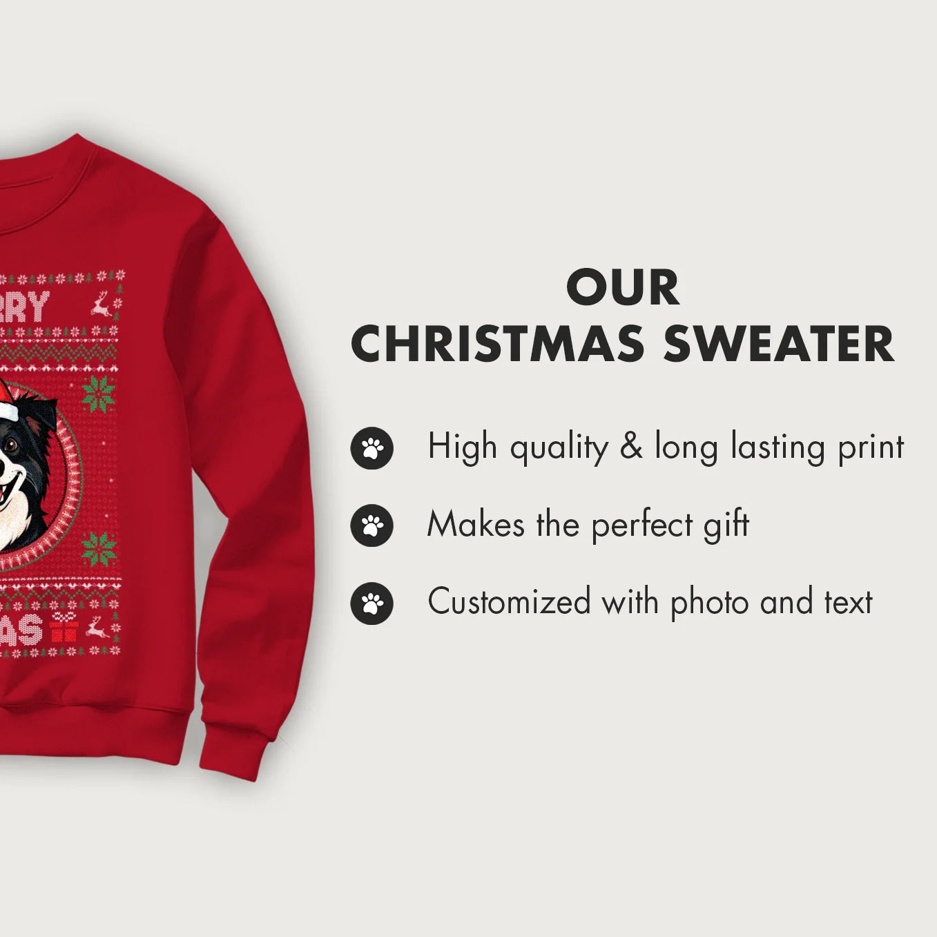 Personalized Christmas Sweater "Cartoon Portrait"