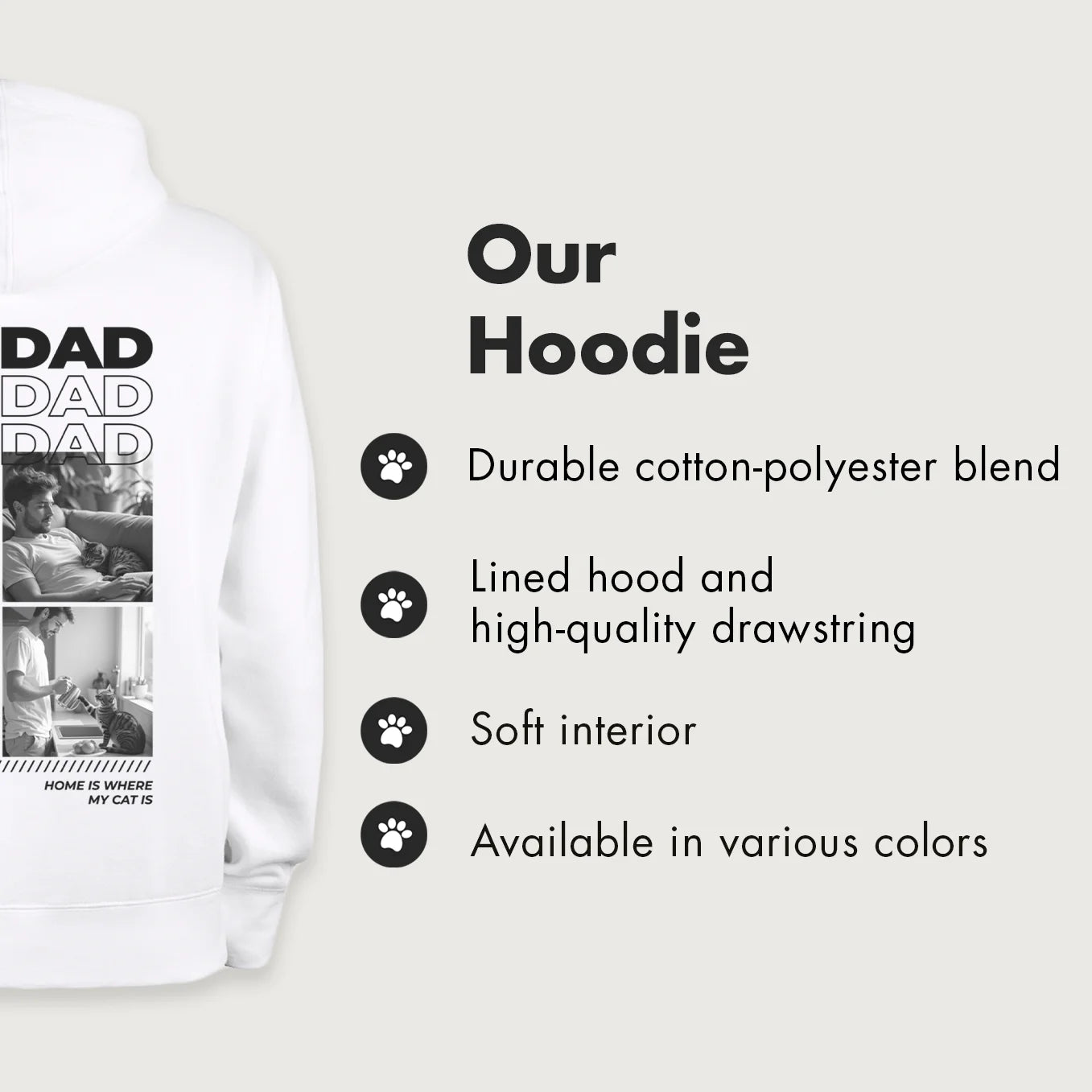 Personalized Hoodie "Cat Dad"