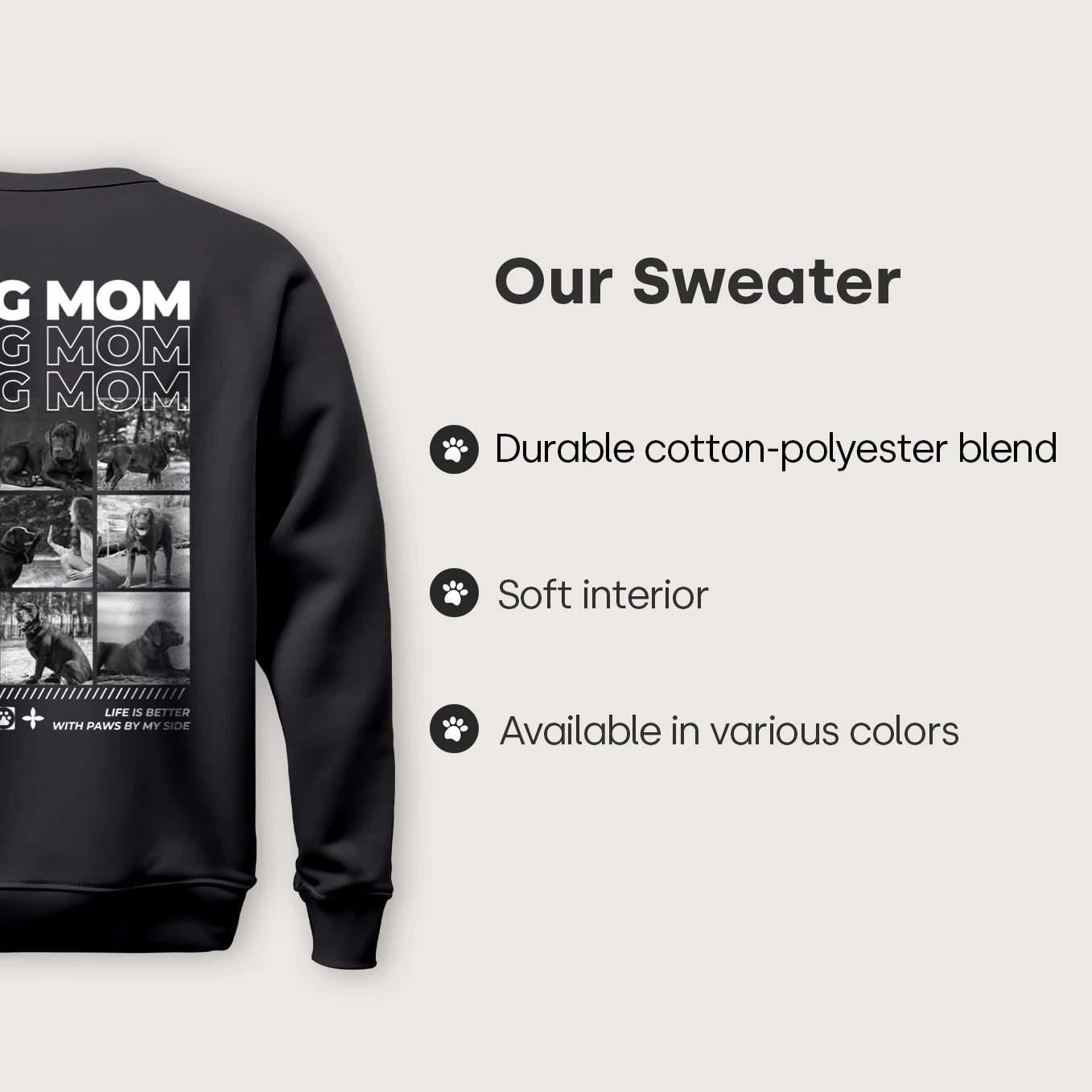 Personalized Sweater "Dog Mom"