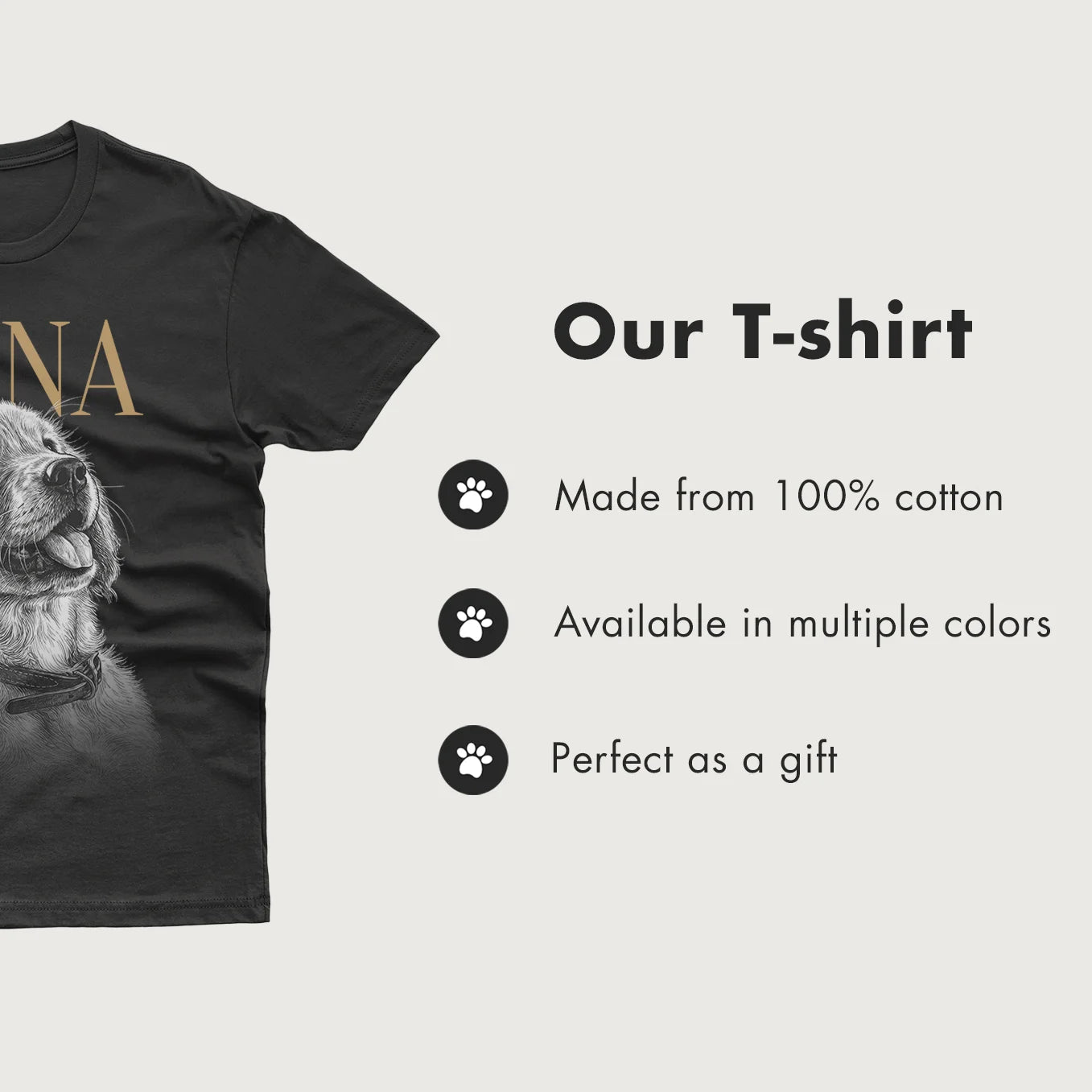 Personalized Oversized Pet T-Shirt "Retro"