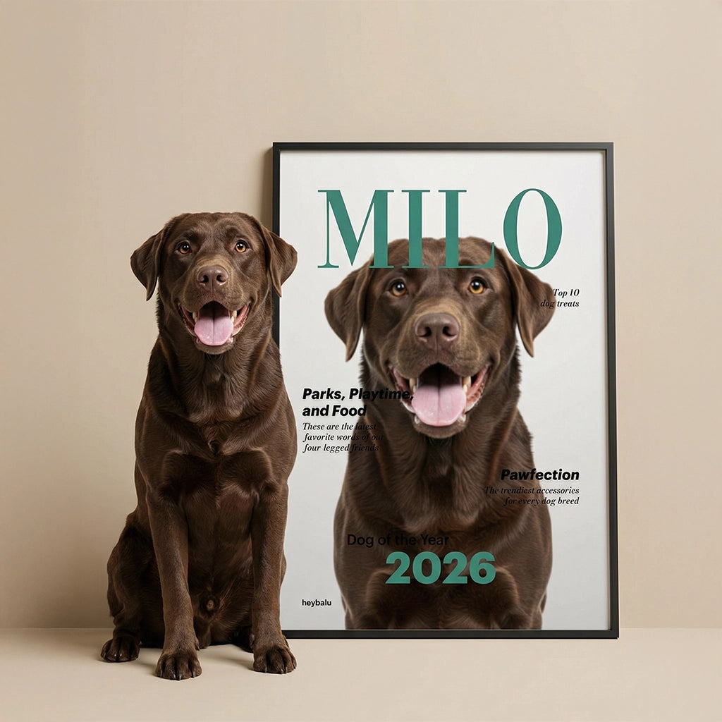 Personalized Magazine Poster "Dog"