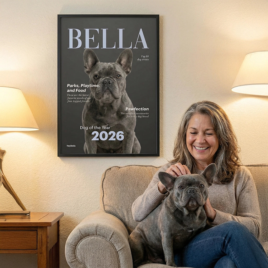 Personalized Magazine Poster "Dog"