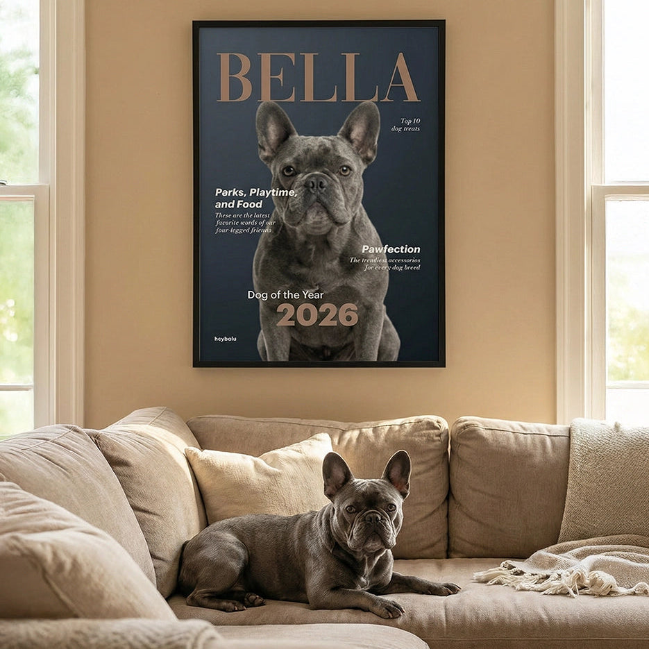 Personalized Magazine Poster "Dog"